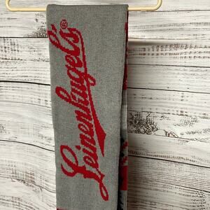 Leinenkugals 1867 Knit Scarf Red Gray Unisex